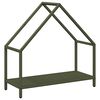 vidaXL Brennholzregal Olivgr&uuml;n 60x25x60 cm Kaltgewalzter Stahl