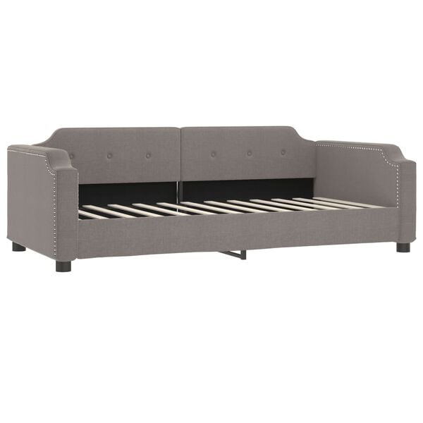 vidaXL Tagesbett Taupe 90x200 cm Stoff