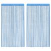 vidaXL Fadenvorh&auml;nge 2 Stk. Hellblau 140x250 cm