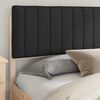 vidaXL Bettgestell mit gepolstertem Kopfteil Schwarz 200 x 200 cm