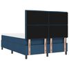 vidaXL Boxspringbett mit Matratze mit Kopfteil Blau 160 x 200 cm Stoff