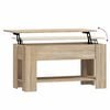vidaXL Couchtisch Sonoma-Eiche 101x49x52 cm Holzwerkstoff