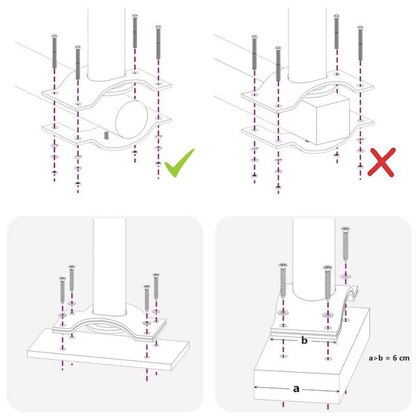 vidaXL Ausziehbare Seitenmarkise 80×300 cm Creme