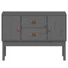 vidaXL Sideboard Grau 110x40x78 cm Massivholz Kiefer