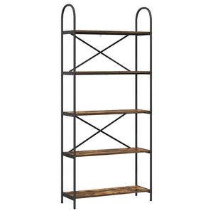 vidaXL B&uuml;cherregal Ger&auml;ucherte Eiche 80 x 30 x 183 cm Holzwerkstoff