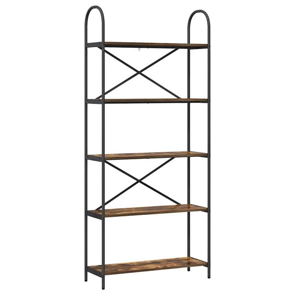 vidaXL B&uuml;cherregal Ger&auml;ucherte Eiche 80 x 30 x 183 cm Holzwerkstoff