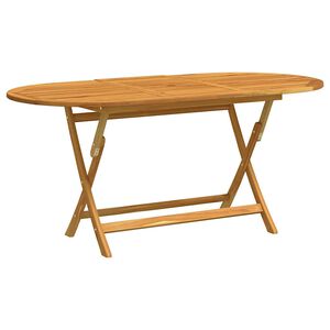 vidaXL Klappbarer Gartentisch 160x85x75 cm Massivholz Eukalyptus