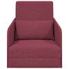 vidaXL Schlafsofa 60cm Weinrot Stoff