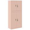 vidaXL Aufbewahrungsschrank 2 stk. Rosa 80 x 40 x 175 cm Stahl