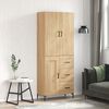 vidaXL Highboard Sonoma-Eiche 69,5x34x180 cm Holzwerkstoff