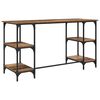 vidaXL Schreibtisch mit Regal Altholz 140 x 50 x 75 cm Holzwerkstoff