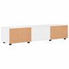 vidaXL Holzschrank Hochglanz Wei&szlig; 150 x 39 x 30 cm Holzwerkstoff