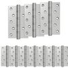 vidaXL Scharnier 16 stk. 125 x 75 x 13 mm Silber Stahl