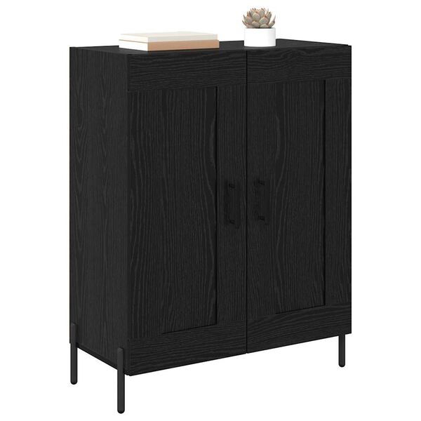 vidaXL Sideboard Schwarz Eichen-Optik 69,5 x 34 x 90 cm