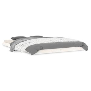 vidaXL Massivholzbett Weiß 140x200 cm Kiefer