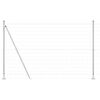 vidaXL Zaun mit Pfosten Silber 1,5 x 10 m Stahl