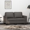 vidaXL 2-Sitzer-Sofa Grau 120 cm Kunstleder