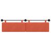 vidaXL H&auml;ngevorderseite Uni Rot-Orange 210 x 55 x 5 cm Cordstoff