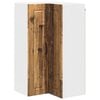 vidaXL Wand-Eckschrank PORTO Altholz 57 x 57 x 100 cm Holzwerkstoff