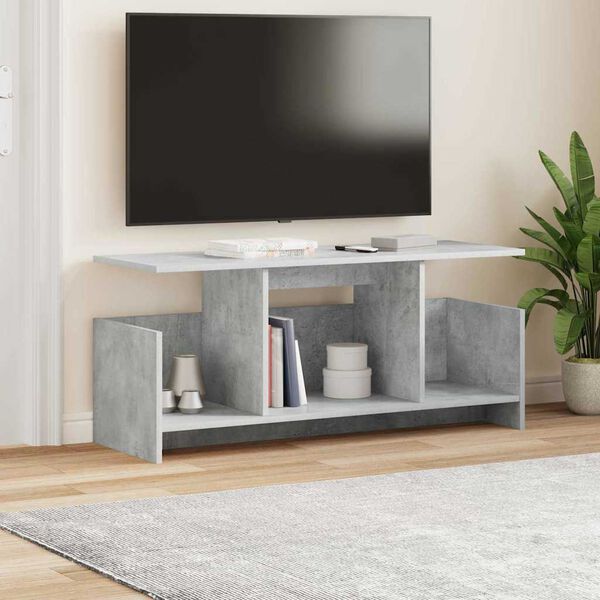 vidaXL TV-St&auml;nder Beton Grau 102 x 35 x 45 cm Holzwerkstoff