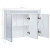 vidaXL LED-Spiegelschrank 50x13x70 cm