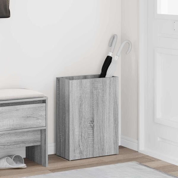 vidaXL Sonnenschirmhalter mit Speicher Graues Sonoma 40 x 20 x 55,5 cm
