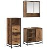 vidaXL Badezimmerm&ouml;bel-Set mit Schubladen 3 pcs Altholz Holzwerkstoff