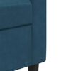 vidaXL 2-Sitzer-Sofa Blau 140 cm Samt