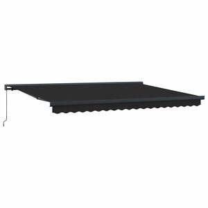 vidaXL Markise Einziehbar Anthrazit 4x3 m Stoff und Aluminium