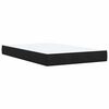 vidaXL Boxspringbett mit Matratze Schwarz 120x200 cm Samt