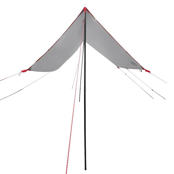 vidaXL Autozelt Grau und Orange Wasserdicht