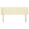 vidaXL Kopfteil mit Ohren Creme 147x16x78/88 cm Kunstleder