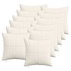 vidaXL Kissenbezug 12 stk. ALMELO Creme 45 x 45 cm Cord