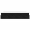 vidaXL Bettgestell mit Matratze mit Matratze 2 pcs Schwarz Samt