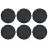vidaXL Trittsteine 6 pcs Schwarz &Oslash; 45 x 1,8 cm Gummi