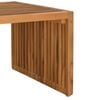 vidaXL Garten Beistelltisch Braun 90 x 50 x 36 cm Teak-Massivholz