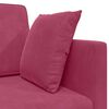 vidaXL Boden-Sofa-Bett 200cm Weinrot Samt