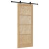 vidaXL Schiebet&uuml;r ORKDAL Natur 86 x 211 cm Massives Kiefernholz