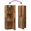 vidaXL Wand-TV-Schrank Wandmontiert 4 pcs Altholz Holzwerkstoff