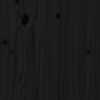 vidaXL Flurbank Schwarz 110x40x60 cm Massivholz Kiefer