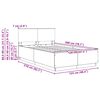vidaXL Bettrahmen mit Kopfteil Brauneiche 120 x 200 cm Holzwerkstoff