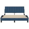 vidaXL Bettgestell ohne Matratze "Hanko" Blau 140x200 cm Stoff