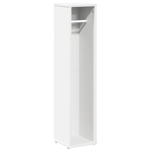 vidaXL Badezimmerschrank mit Rollenhalter Wei&szlig; 20,5x20x90 cm