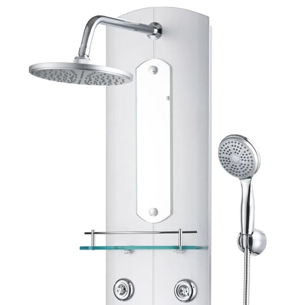 vidaXL Duschpaneel 25×43×120 cm Silbern