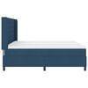 vidaXL Boxspringbett mit Matratze mit Kopfteil Blau 200 x 180 cm Stoff