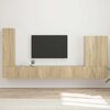 vidaXL TV-Wandregal-Set Wandmontiert 6 pcs Sonoma-Eiche