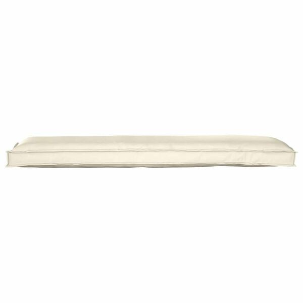 vidaXL Palettenkissen für Bank Creme 150 x 40 x 8 cm Oxford Stoff