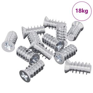 vidaXL Schraube 10909 pcs Silber M6 x 12 mm Eisen