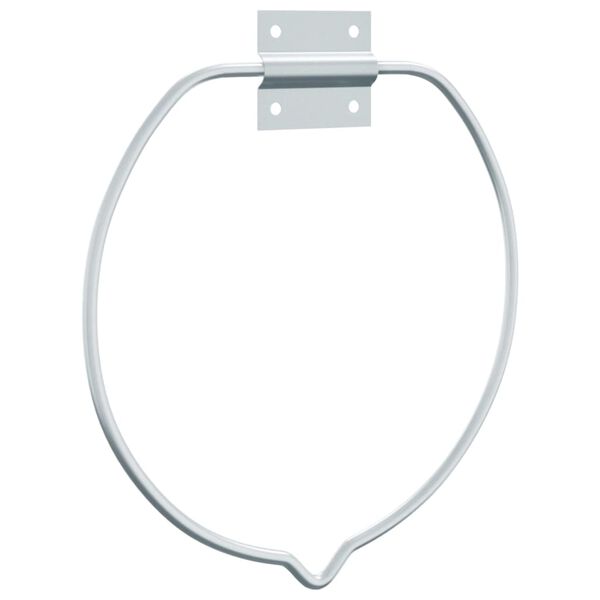 vidaXL Eimerhalter Wandmontage Silbern Stahl