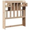 vidaXL Kopfteil mit Stauraum 90 cm Massivholz Kiefer